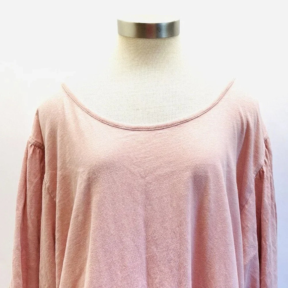 NWT SONOMA Women Short Sleeve Pull Over Boat Neck Cotton Pink Shirt Plus Size 4X - Picture 2 of 11